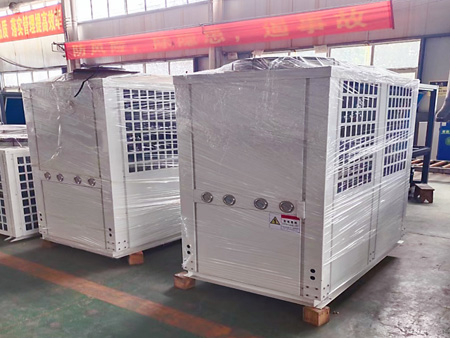 空氣能冷暖機(jī)車間